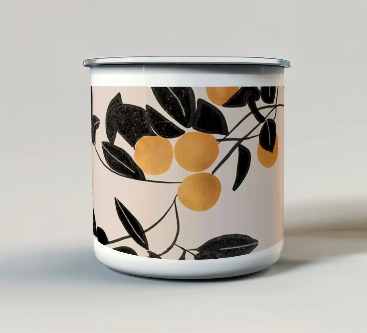 Arance 6 tazza in smalto da ThingDesign