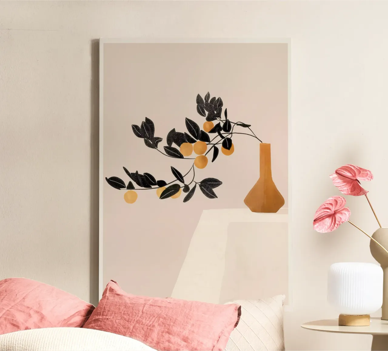 Arance 6 tela con Cornice a cassetta da ThingDesign