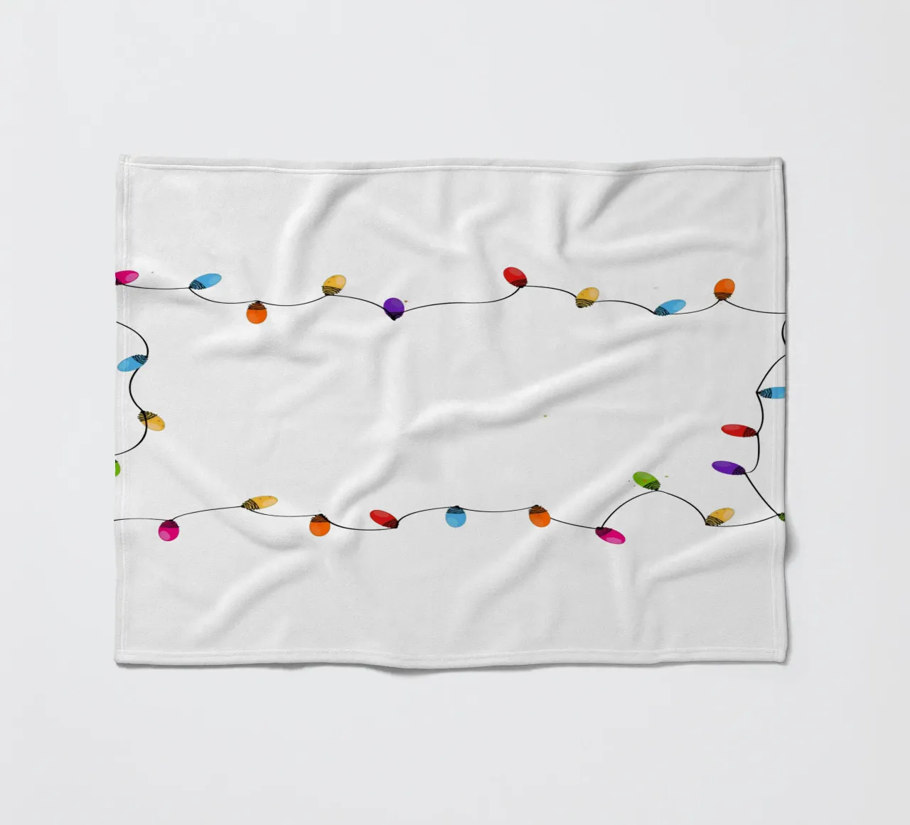 Cornice natalizia colorata con lampadina coperta in pile da GalerieGG