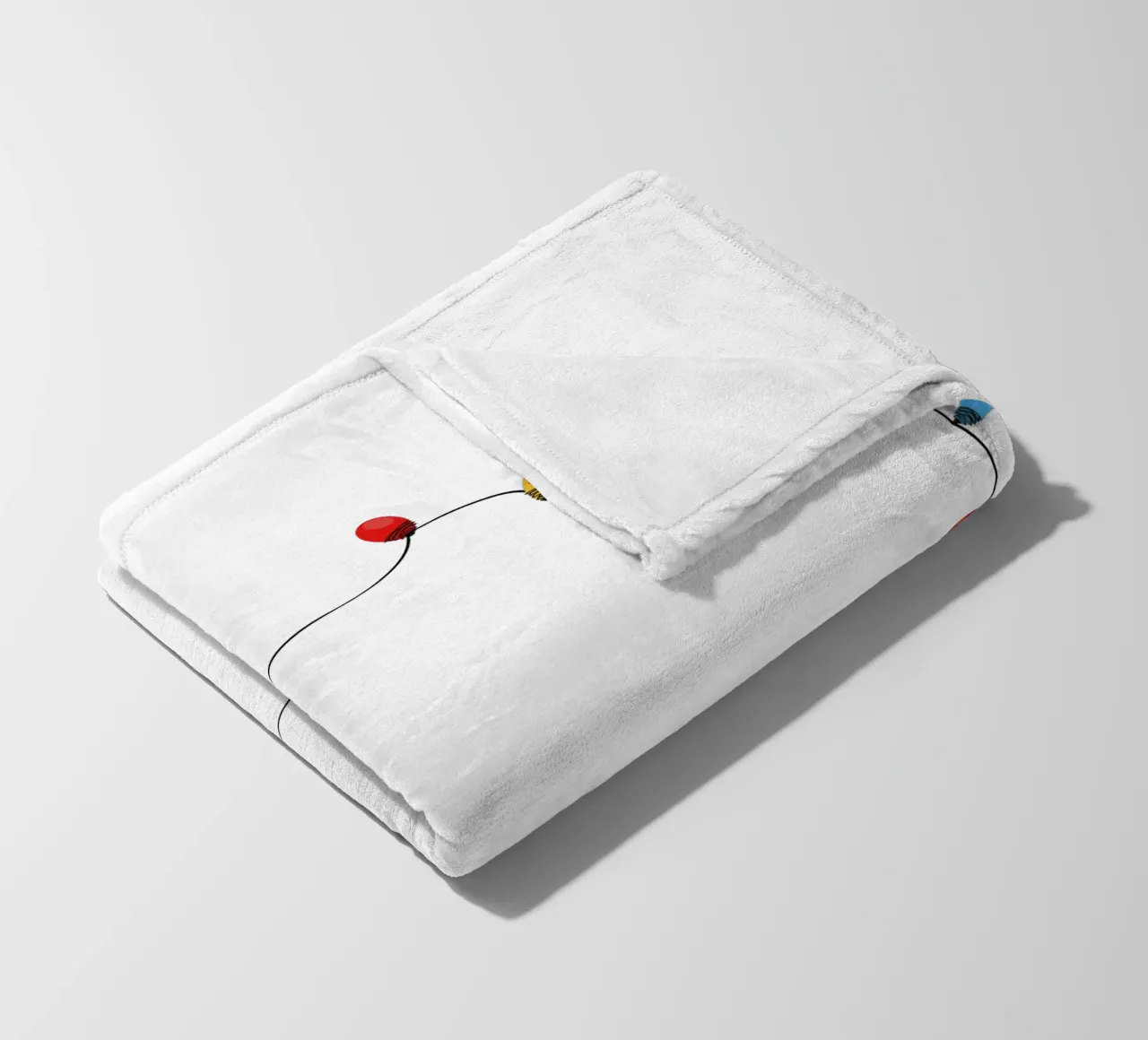 Cornice natalizia colorata con lampadina coperta in pile da GalerieGG