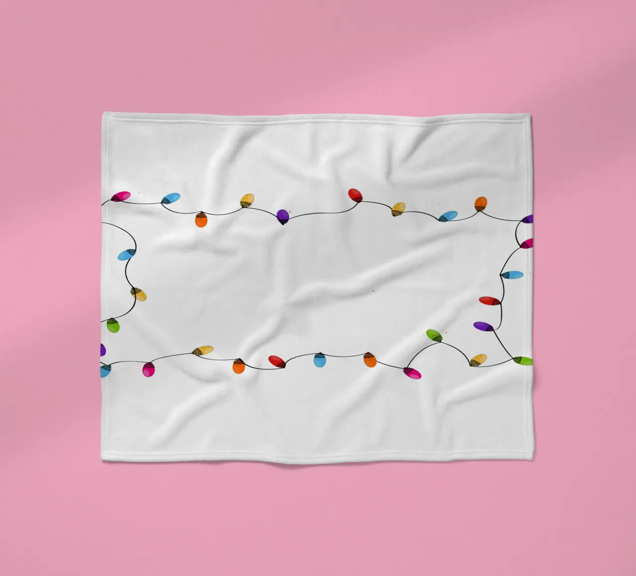 Cornice natalizia colorata con lampadina coperta in pile da GalerieGG