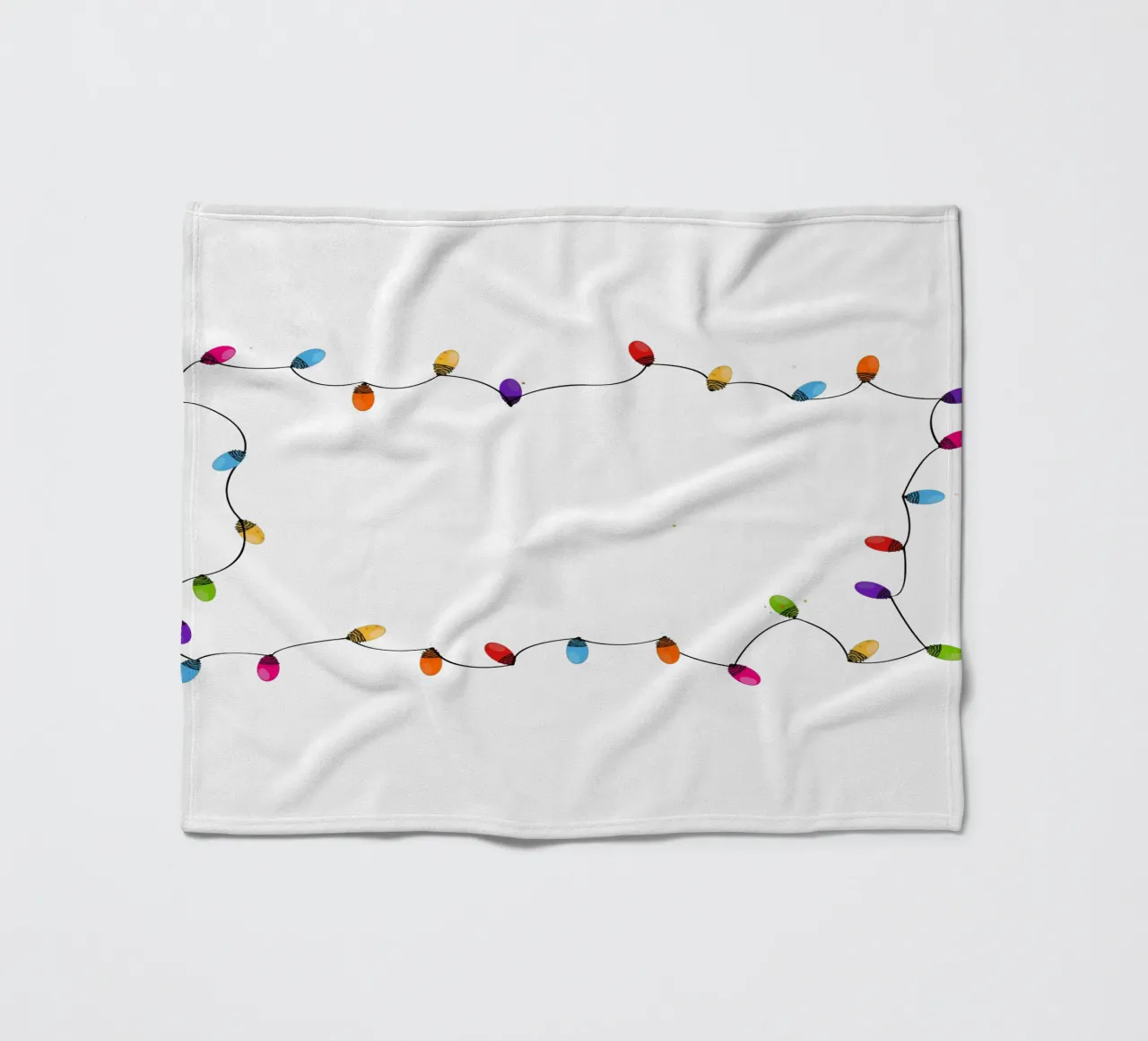 Cornice natalizia colorata con lampadina coperta in pile da GalerieGG