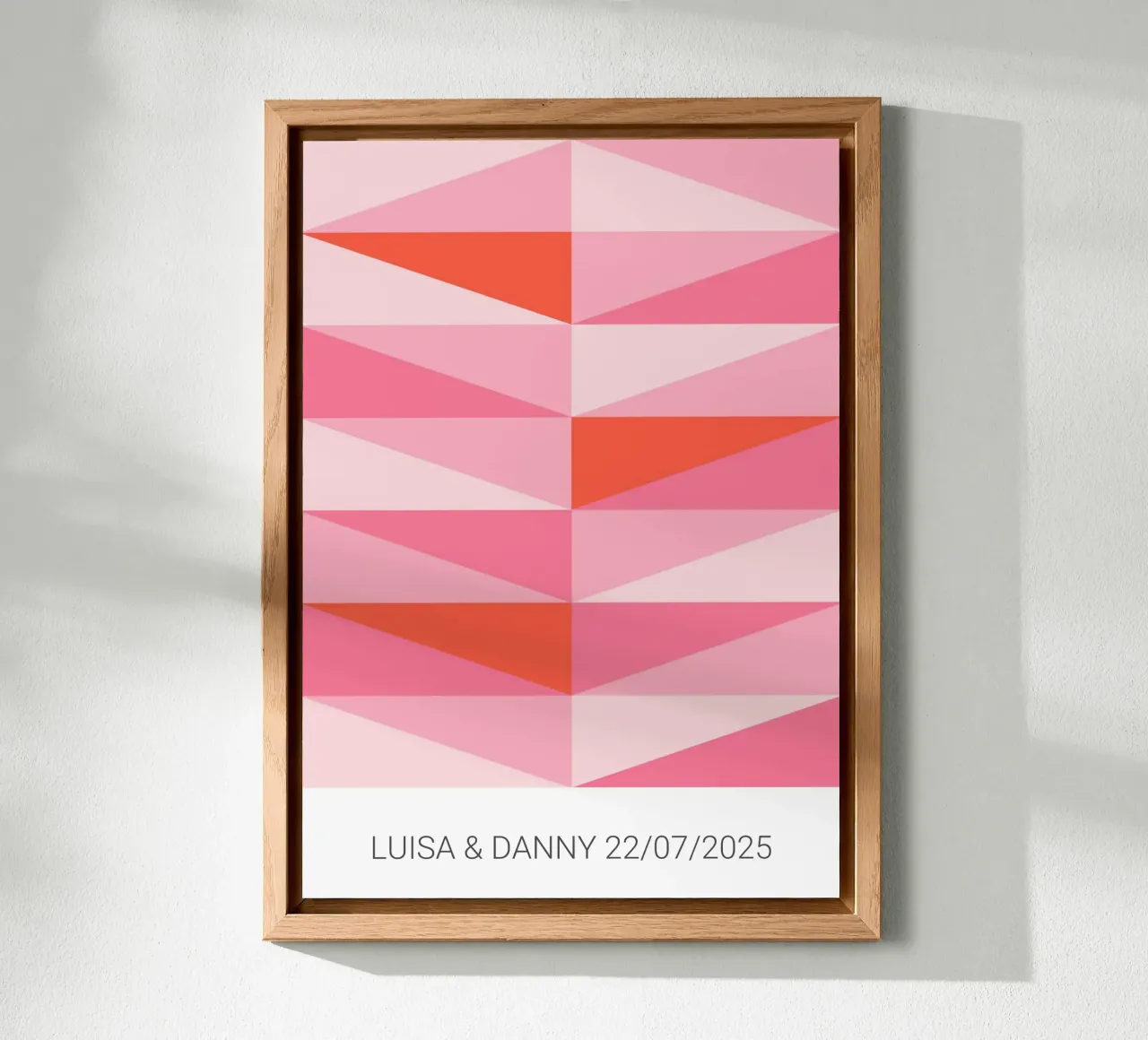 Wunschtext - Rosa Pastell alluminio dibond da BAINAI BRICK