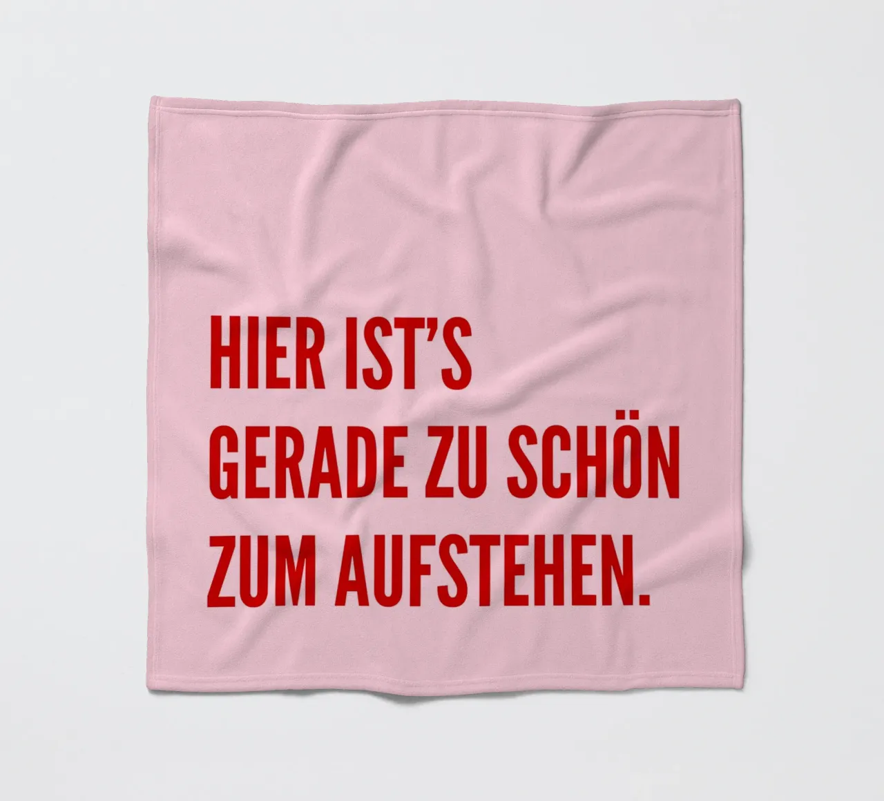 Hier ist's gerade zu schön zum aufstehen coperta in pile da DigiWunderwerk