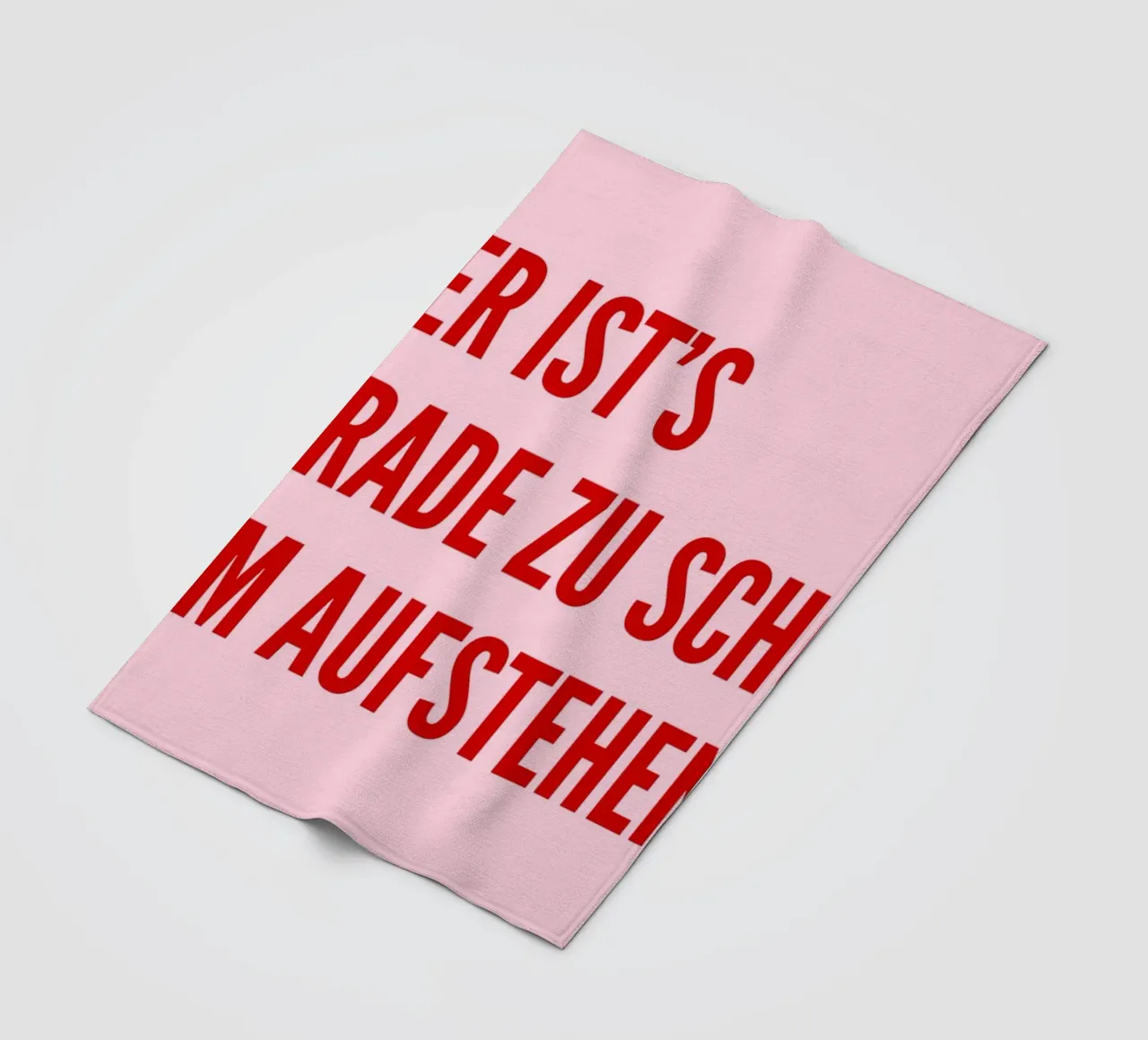 Hier ist's gerade zu schön zum aufstehen coperta in pile da DigiWunderwerk