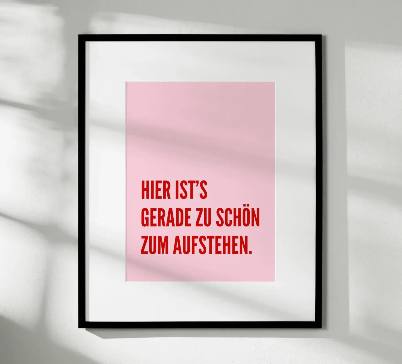 Hier ist's gerade zu schön zum aufstehen carta hahnemühle da DigiWunderwerk