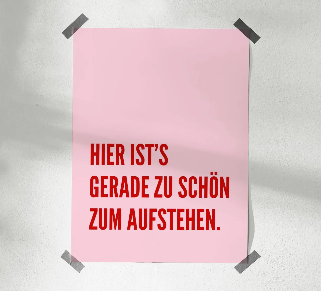 Hier ist's gerade zu schön zum aufstehen carta hahnemühle da DigiWunderwerk