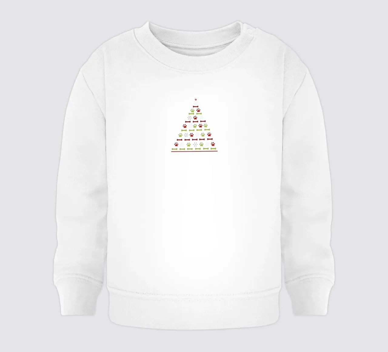 Albero di pino fatto di impronte di zampe felpa neonato da GalerieGG