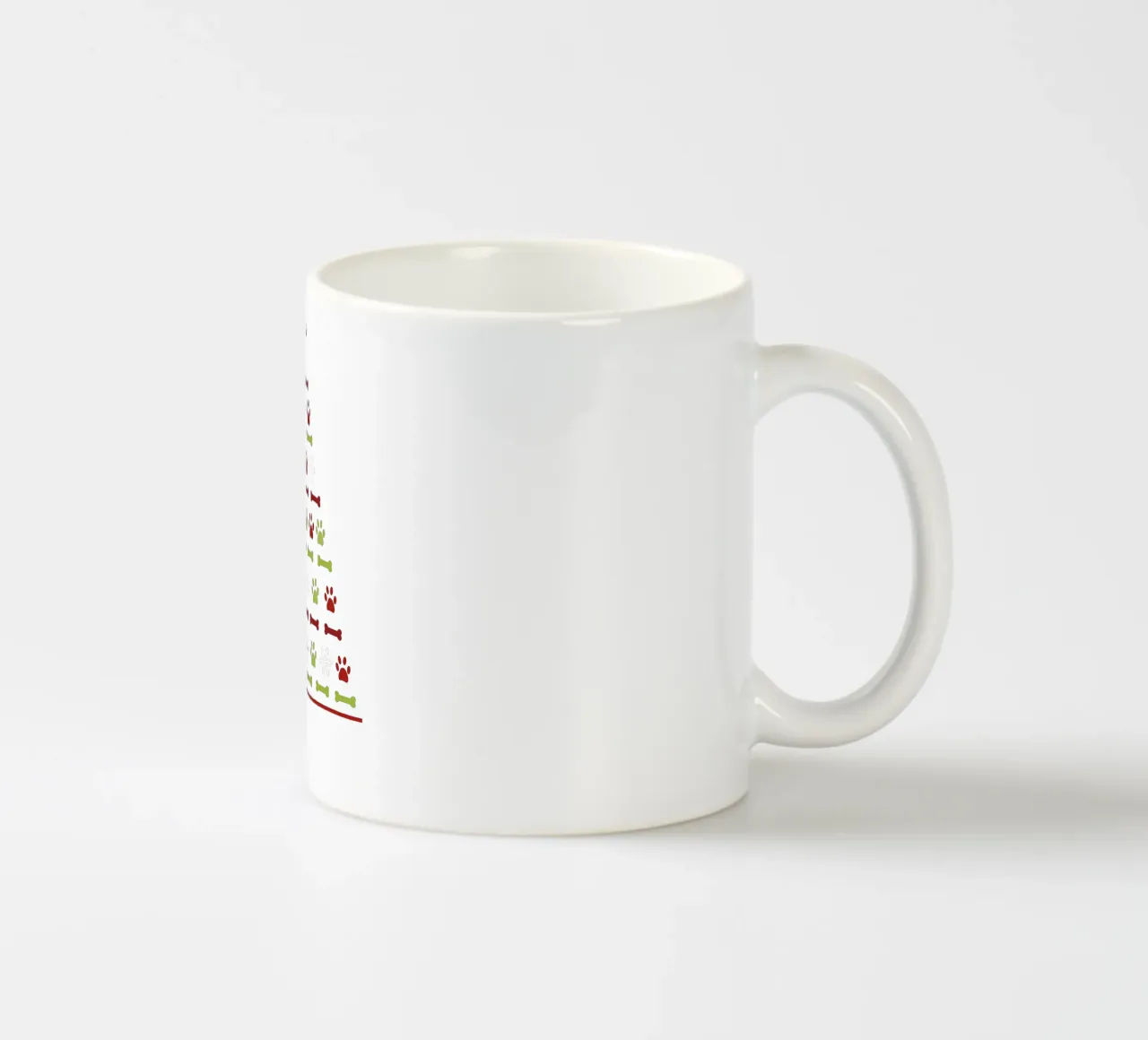 Albero di pino fatto di impronte di zampe tazza in ceramica da GalerieGG