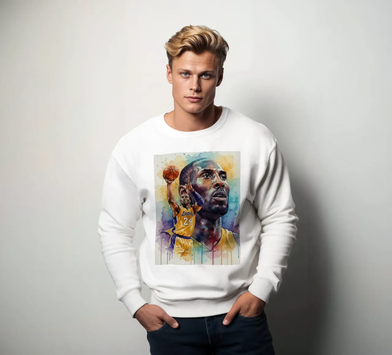 Kobe Bryant colorato felpa da Kalis