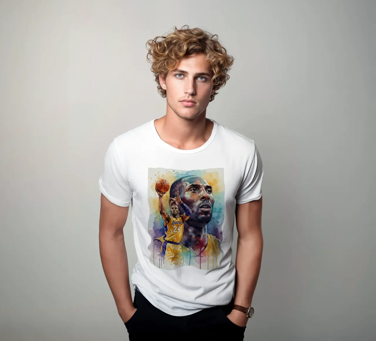 Kobe Bryant colorato t-shirt da Kalis