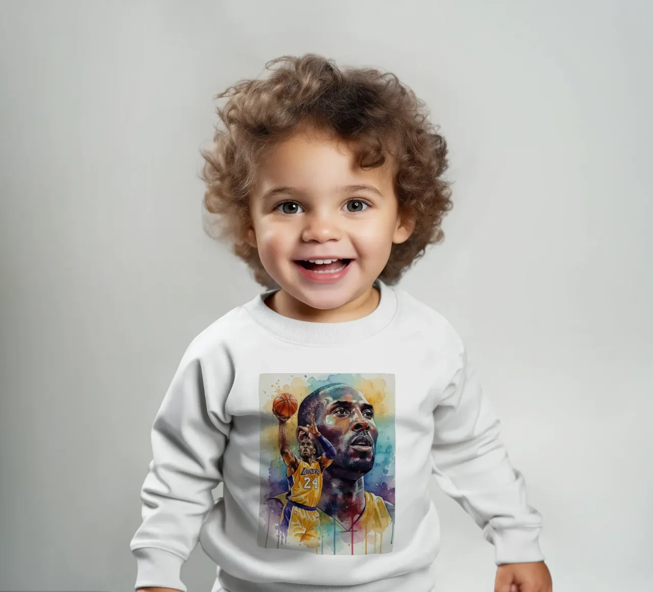 Kobe Bryant colorido sudadera de bebé de Kalis