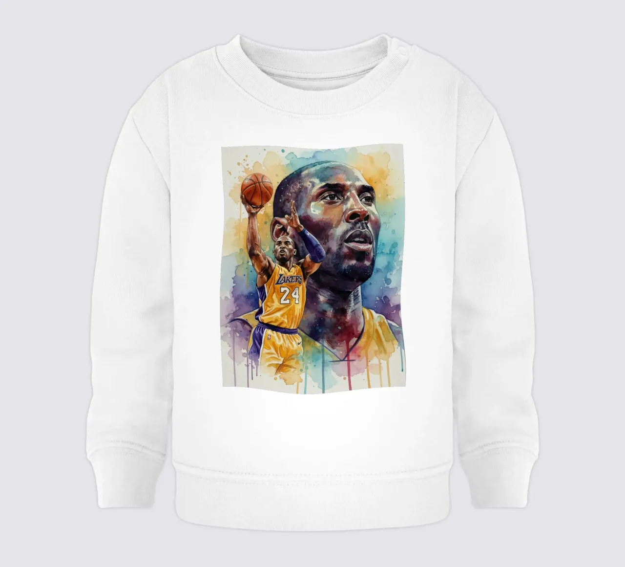 Kobe Bryant colorido sudadera de bebé de Kalis