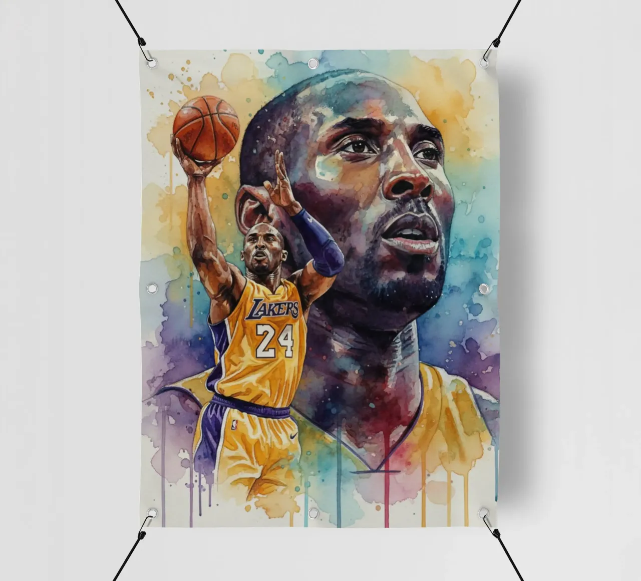 Kobe Bryant colorato telo in pvc da Kalis
