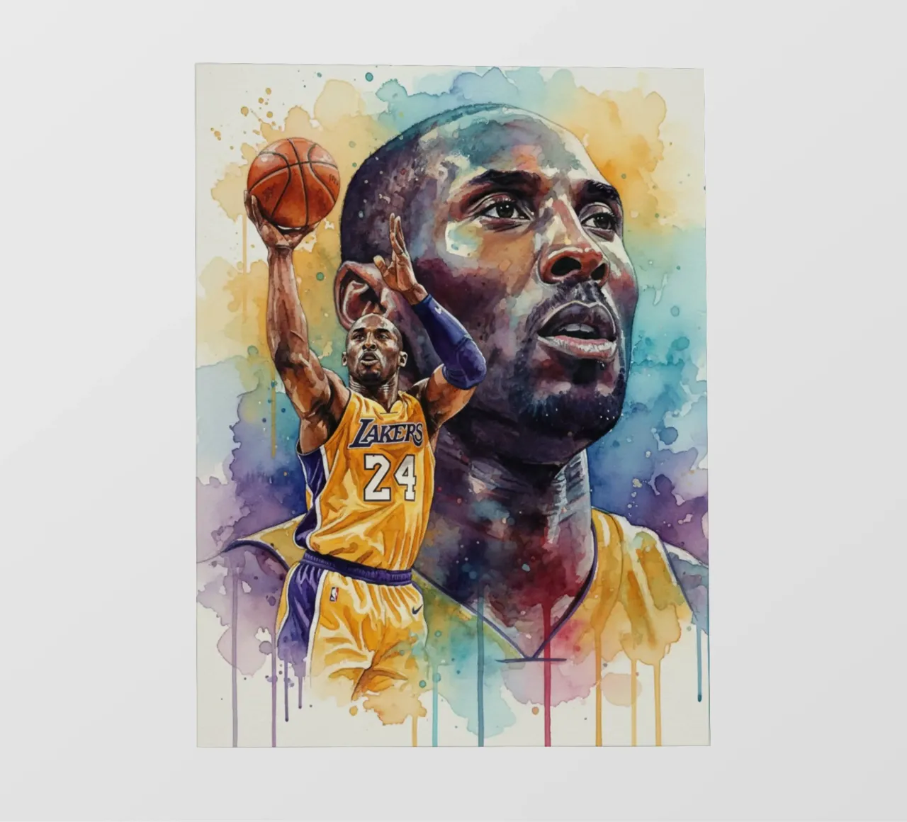 Kobe Bryant colorato telo in pvc da Kalis