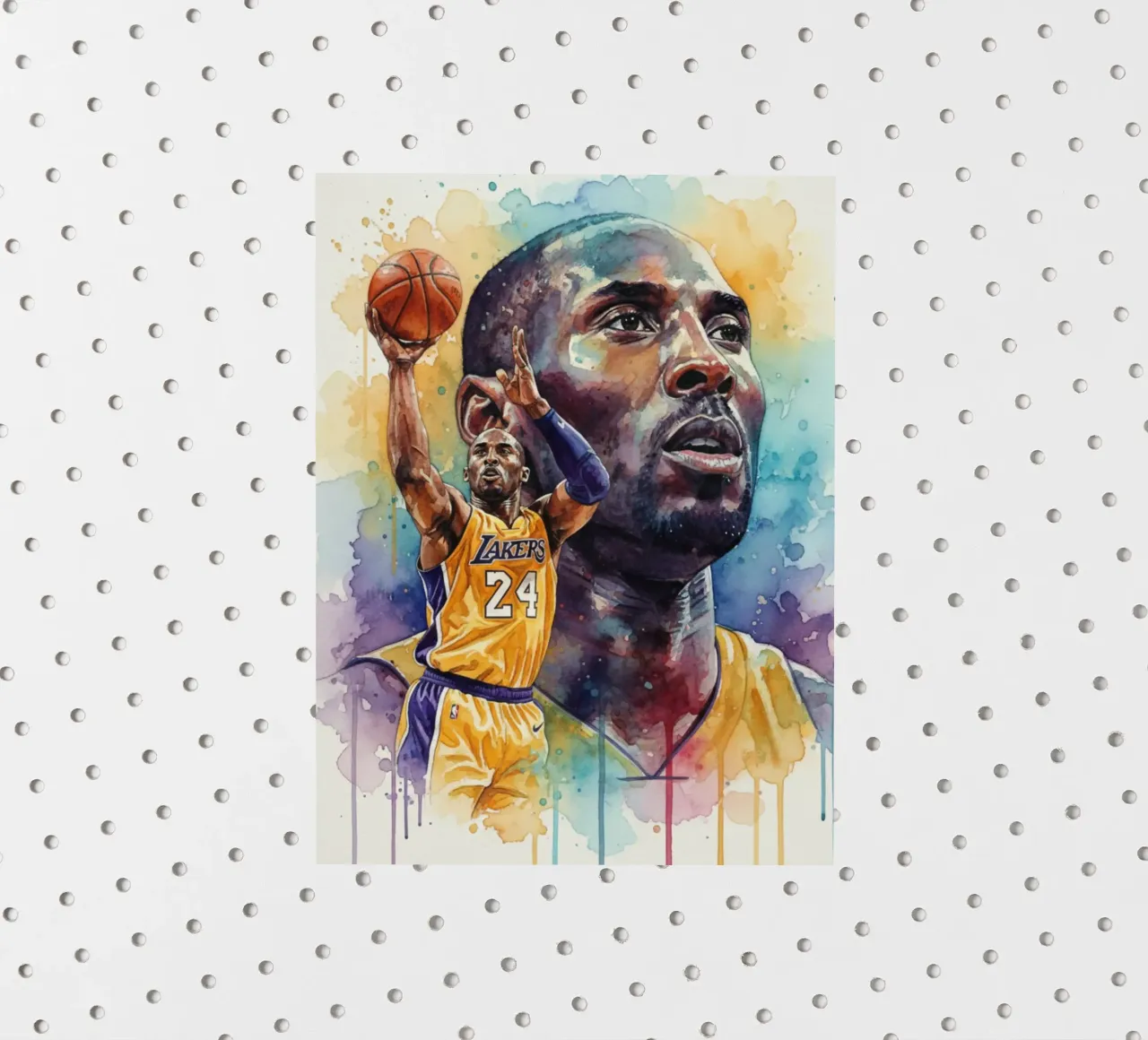 Kobe Bryant colorato adesivo da Kalis