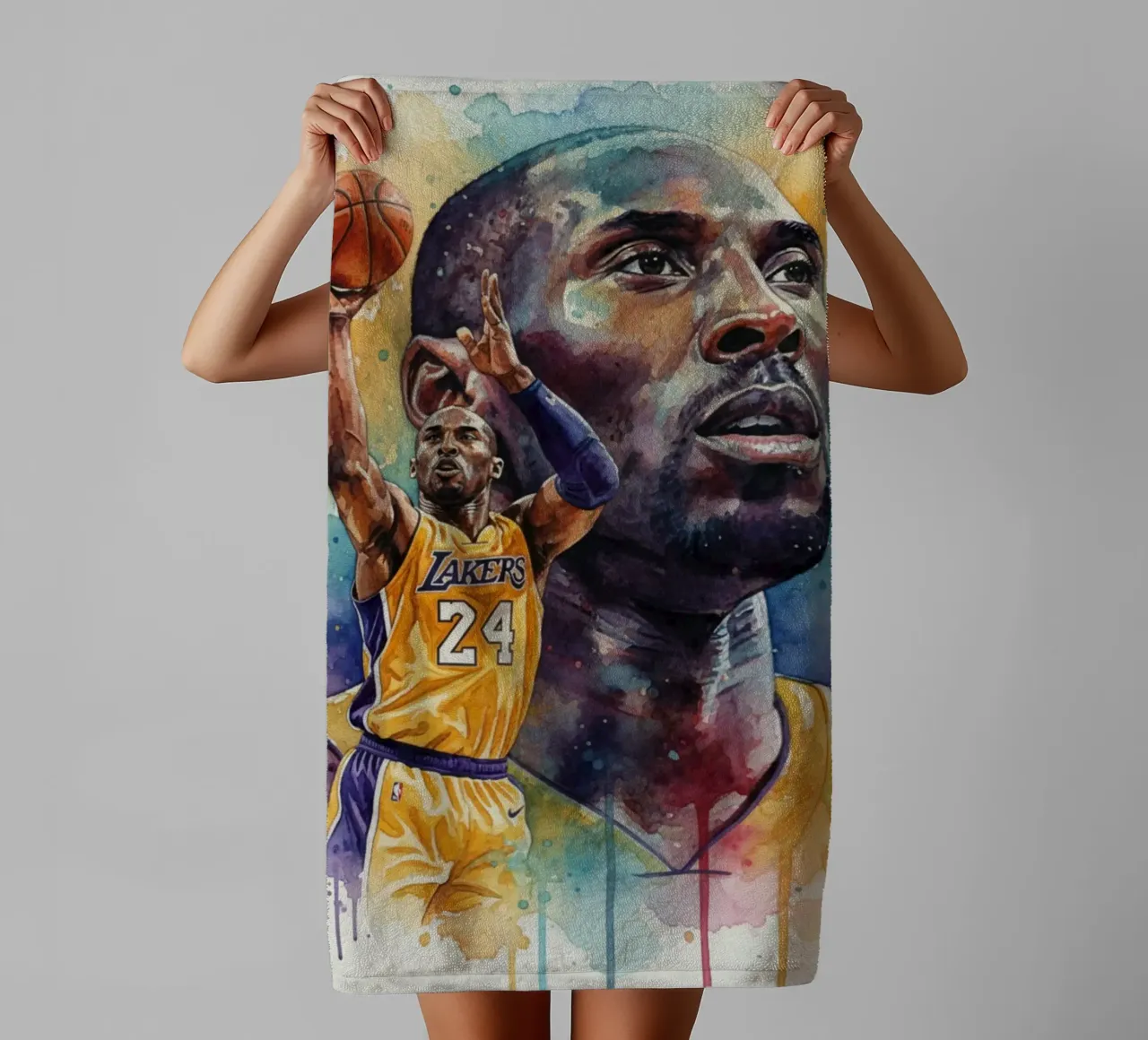 Kobe Bryant colorato asciugamano da bagno da Kalis