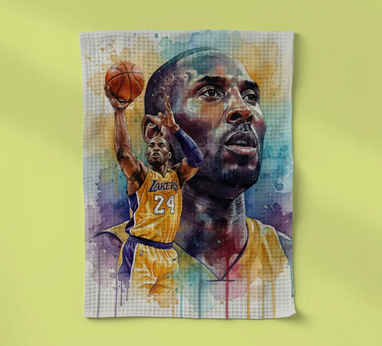 Kobe Bryant coloré torchon de Kalis