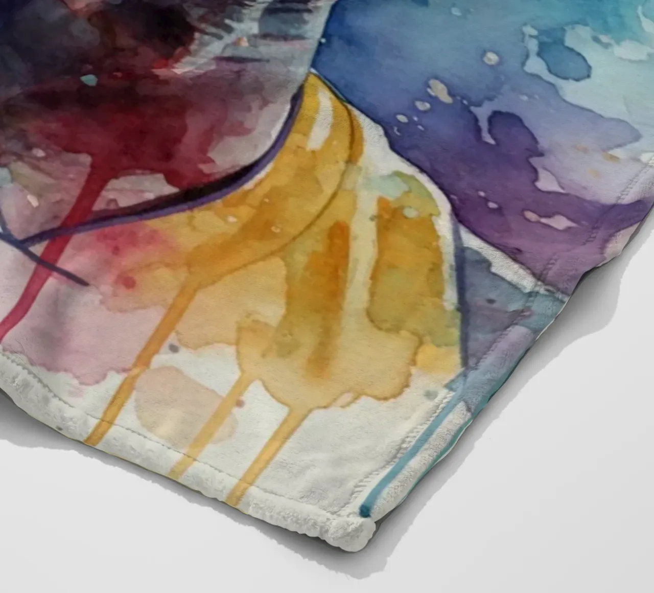 Kobe Bryant colorato coperta in pile da Kalis