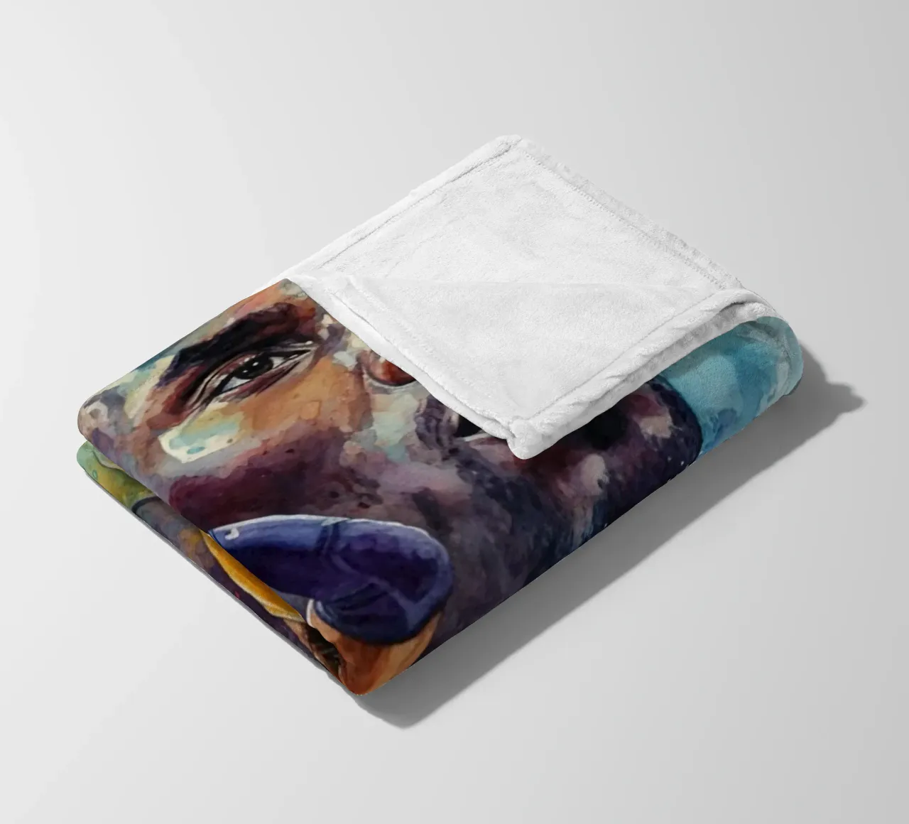 Kobe Bryant colorato coperta in pile da Kalis