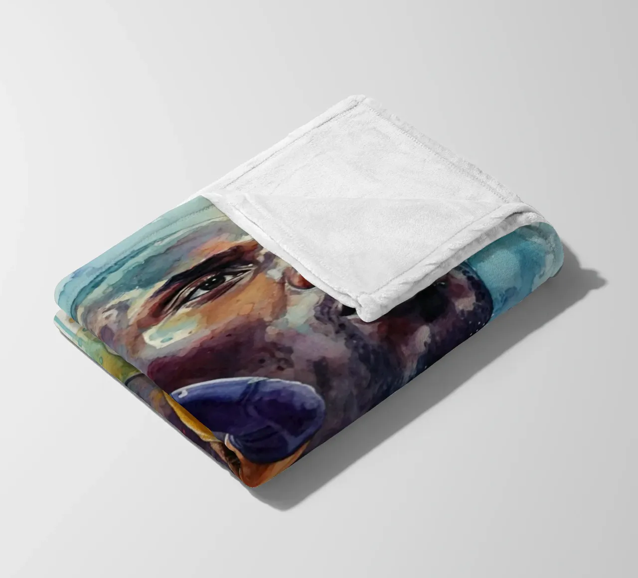 Kobe Bryant colorato coperta in pile da Kalis