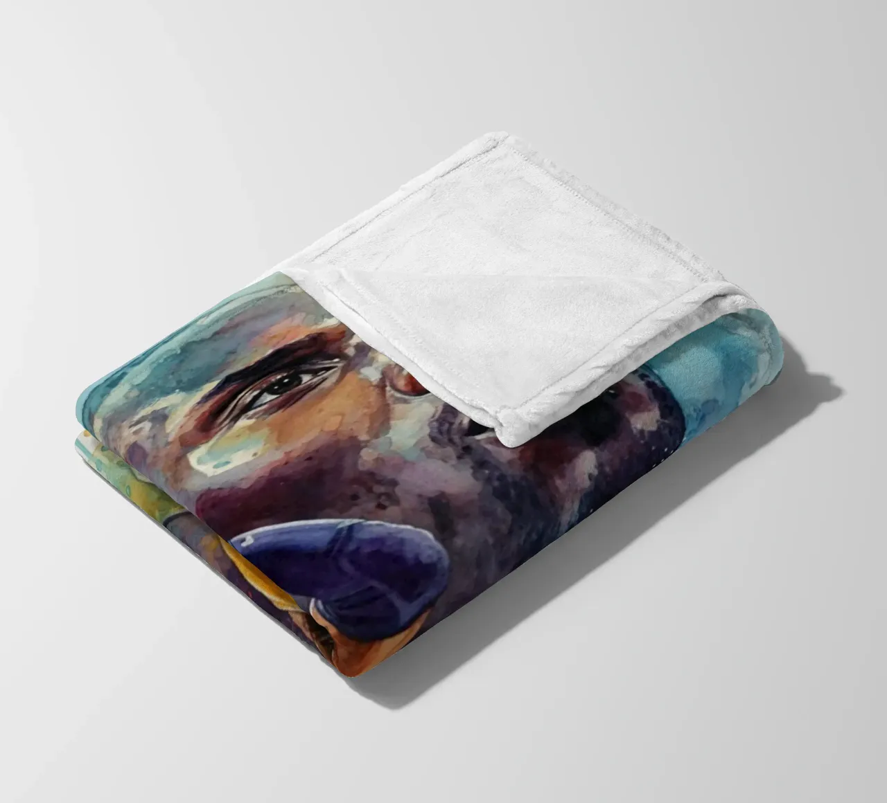 Kobe Bryant colorato coperta in pile da Kalis