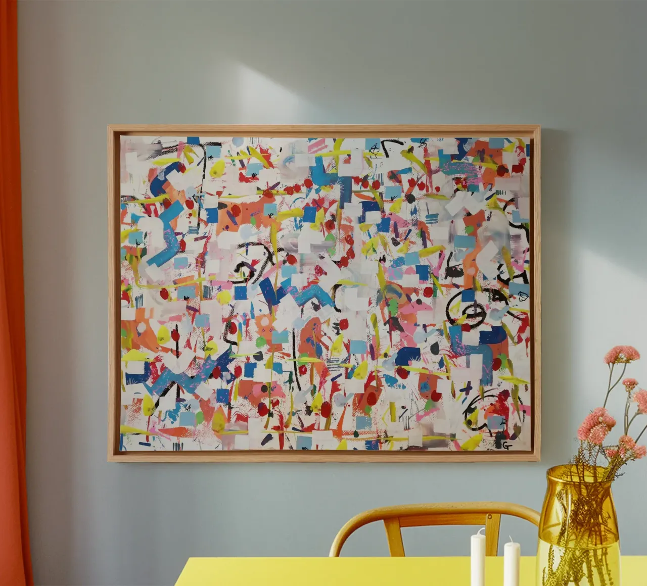 Mening doet ertoe canvas met Baklijst van gtobonart
