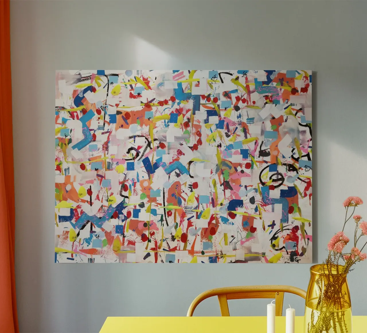 Mening doet ertoe canvas met Baklijst van gtobonart