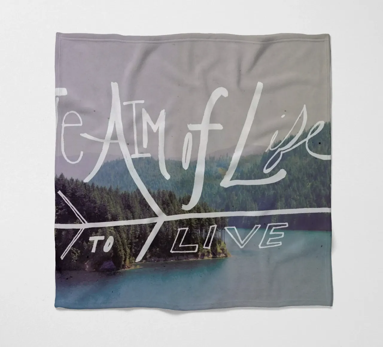 The Aim of Life fleece blanket by Leah Flores