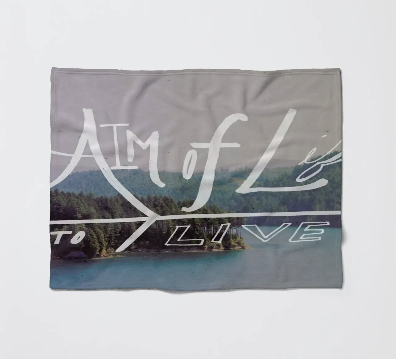 The Aim of Life fleece blanket by Leah Flores