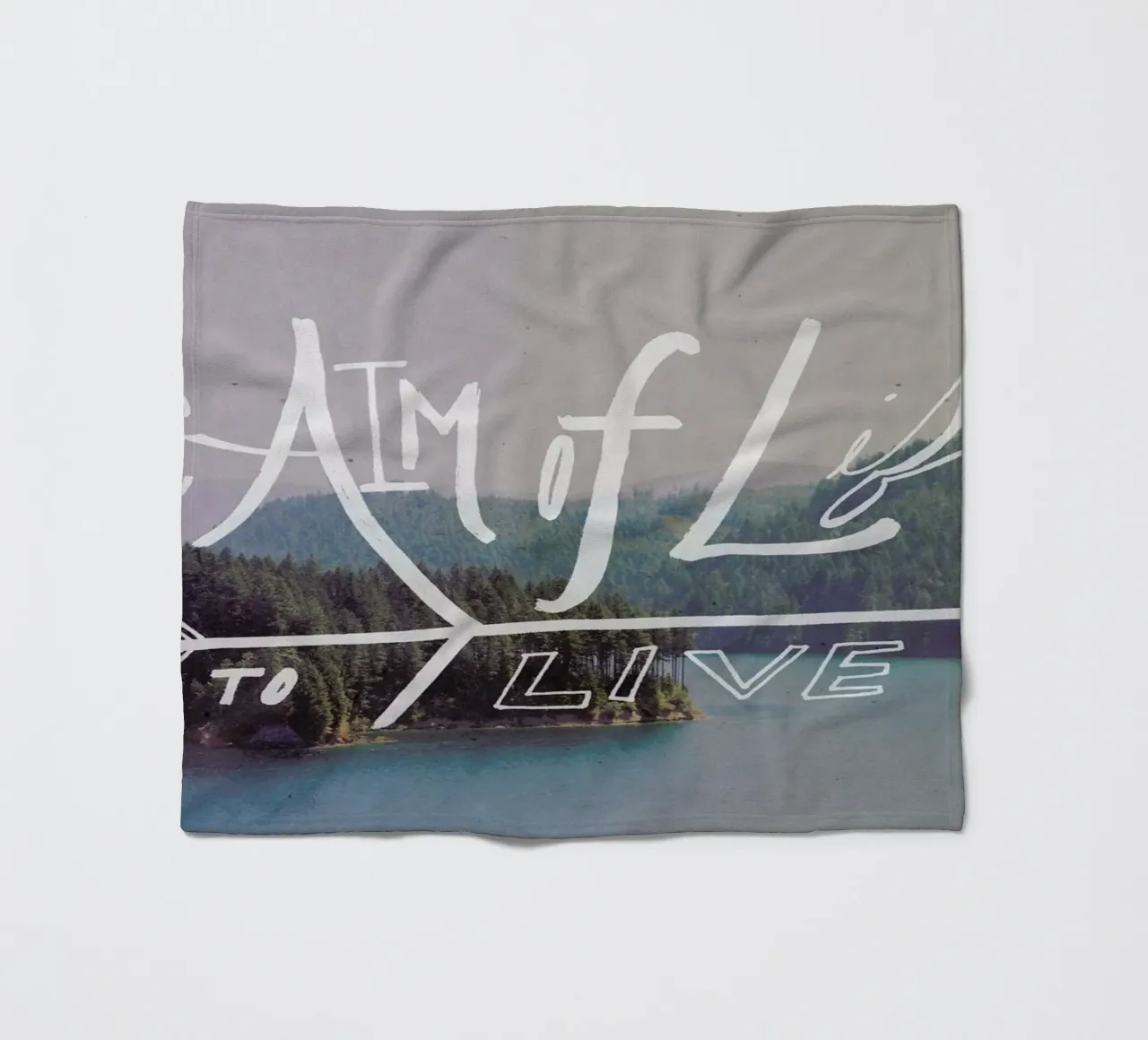 The Aim of Life fleece blanket by Leah Flores