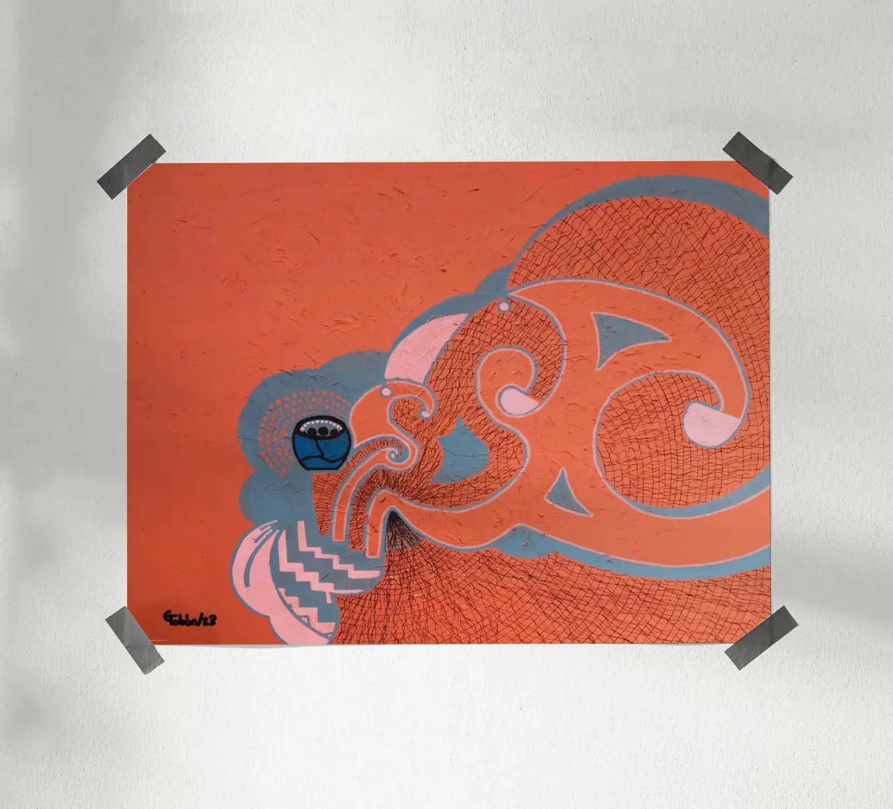Artisteak poster con telaio in legno da gtobonart
