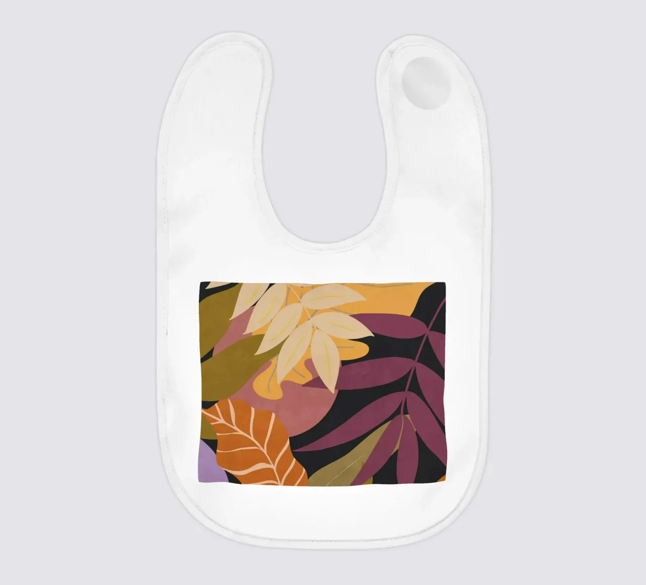 Jungle Abstract 16 baby bib by ThingDesign