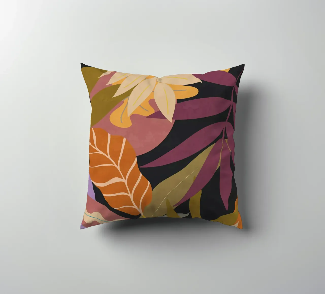 Jungle Abstract 16 decorative cushion by ThingDesign