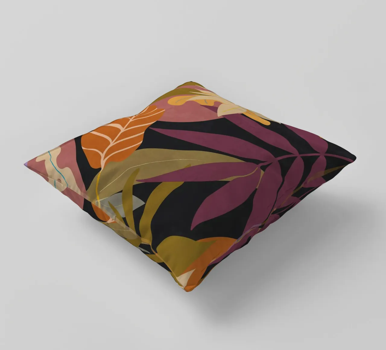 Jungle Abstract 16 decorative cushion by ThingDesign