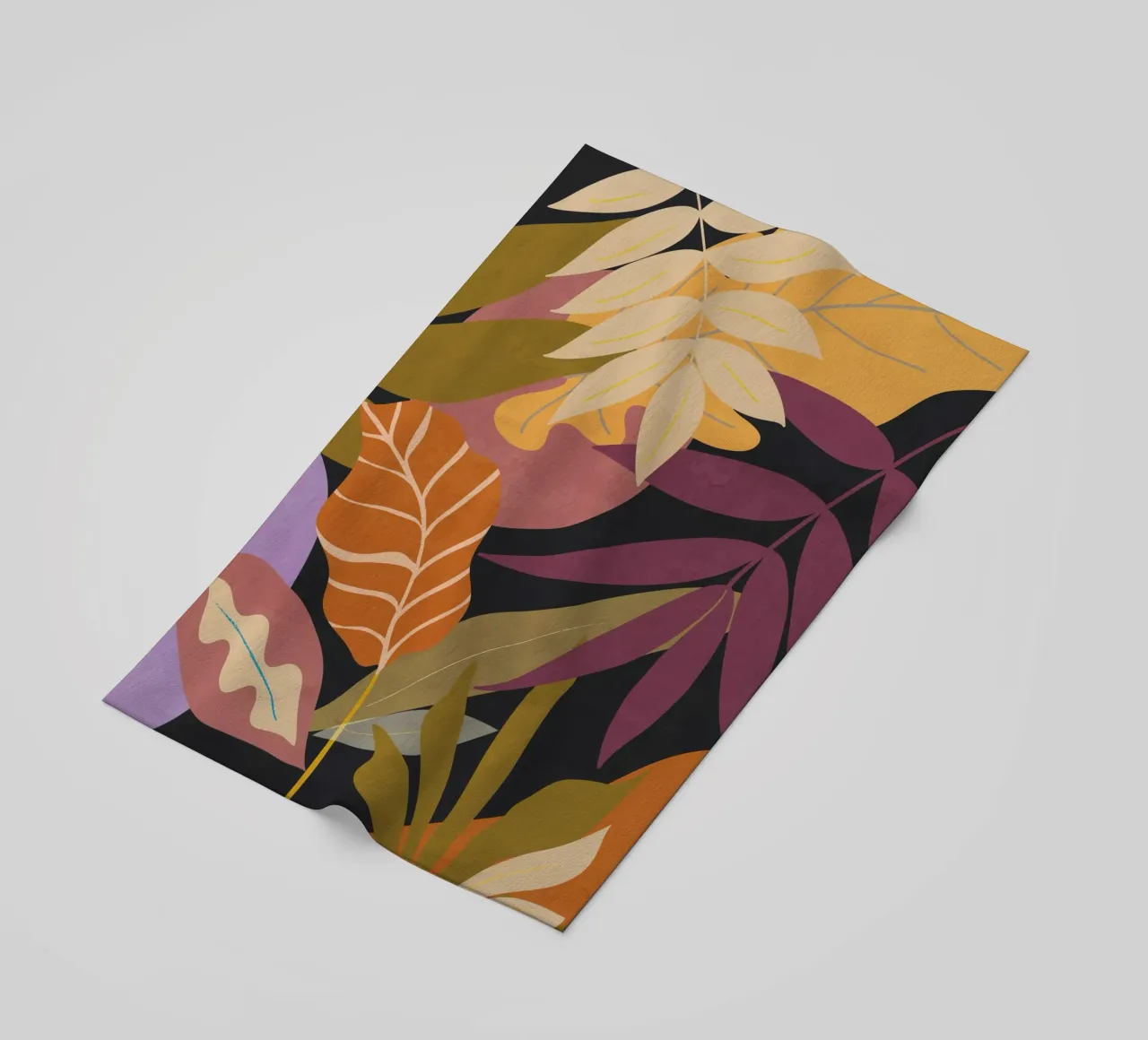 Jungle Abstract 16 beach towel by ThingDesign