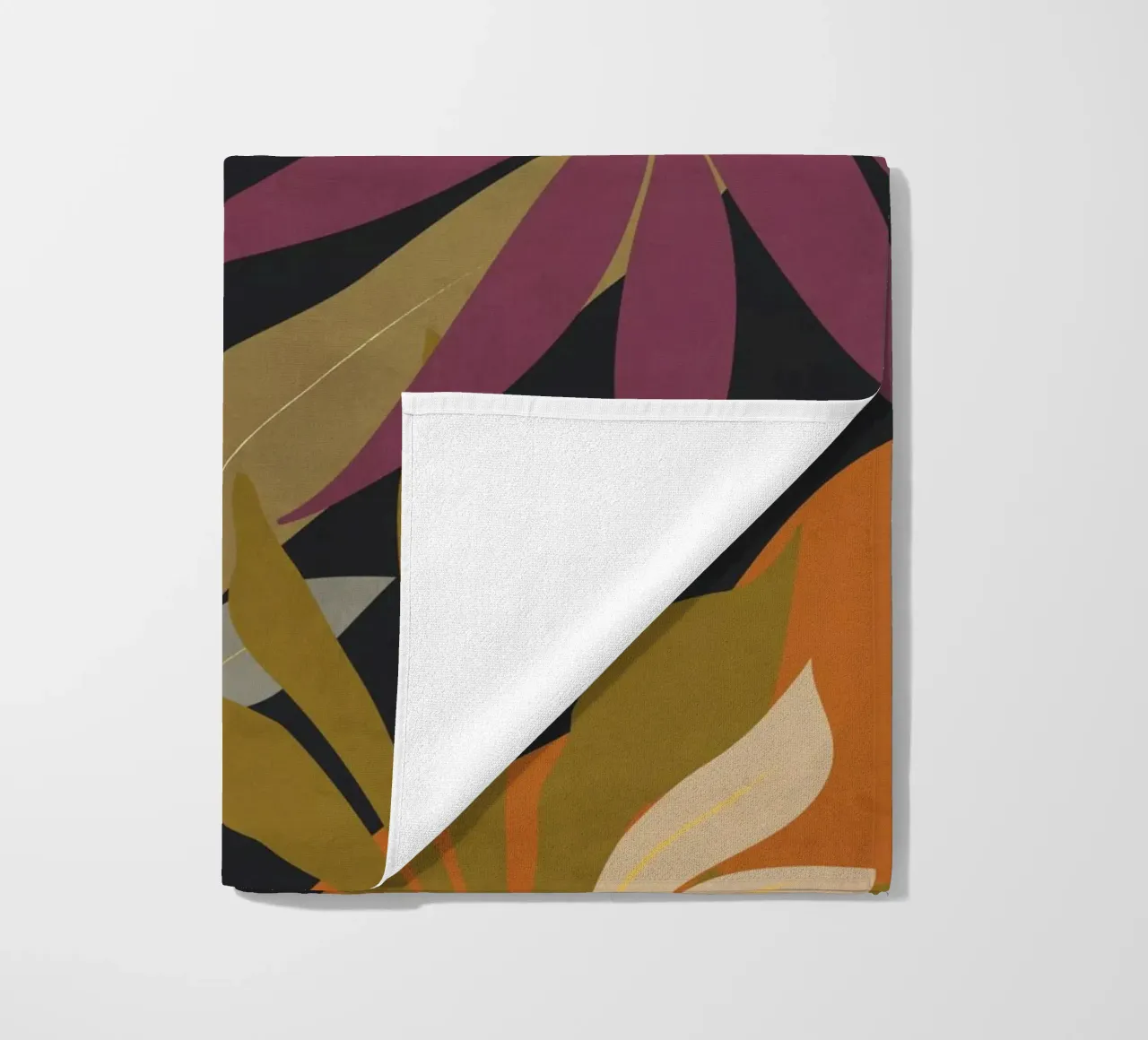 Jungle Abstract 16 beach towel by ThingDesign
