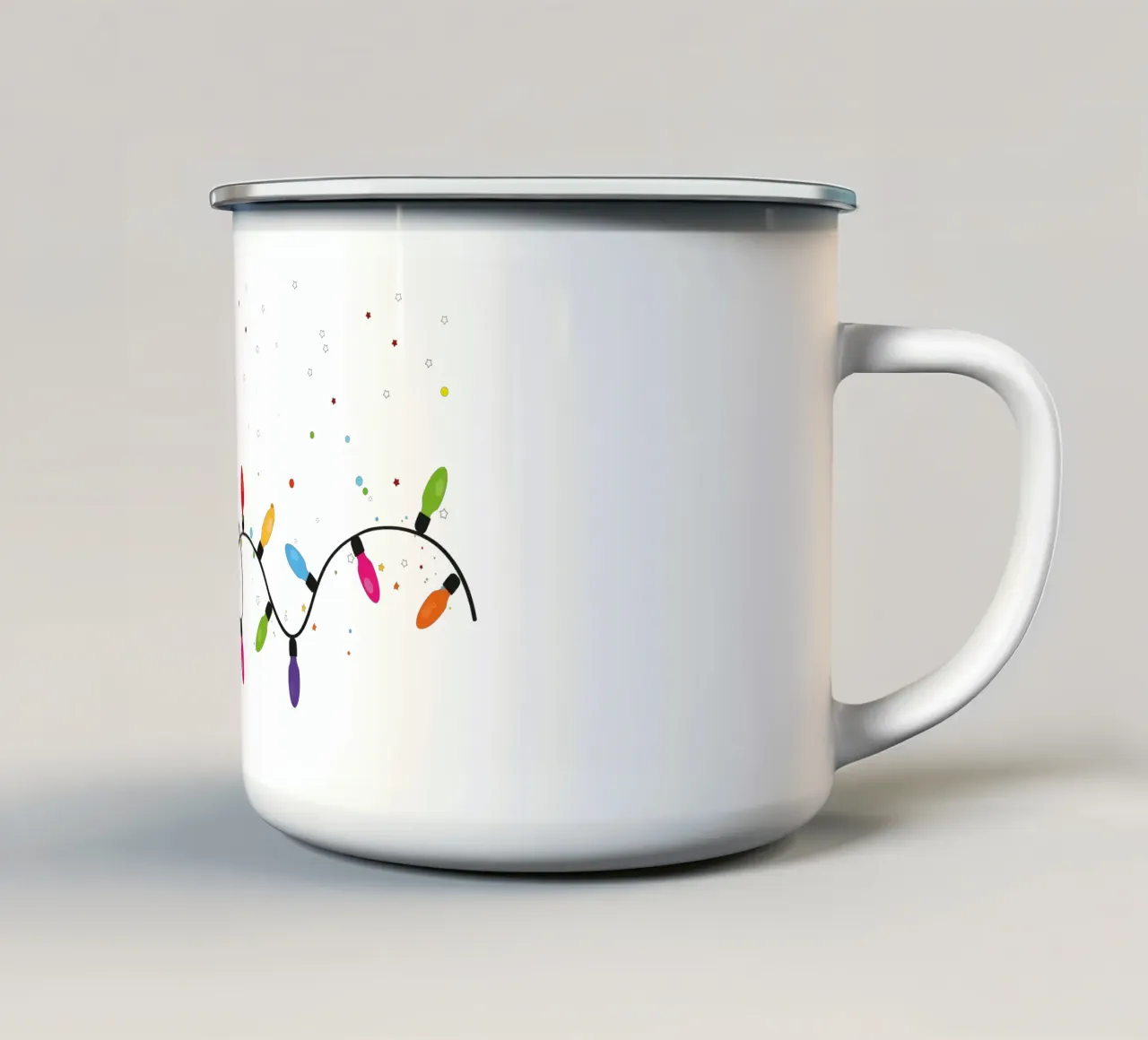 Lampadine di Natale tazza in smalto da GalerieGG