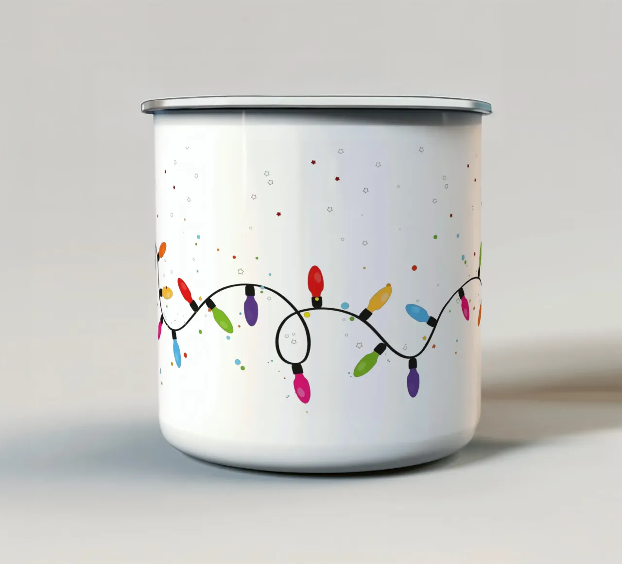 Lampadine di Natale tazza in smalto da GalerieGG