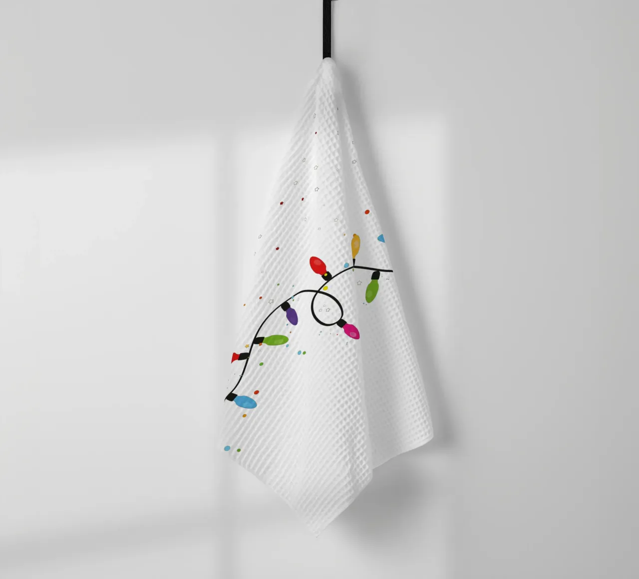 Lampadine di Natale canovaccio da cucina da GalerieGG