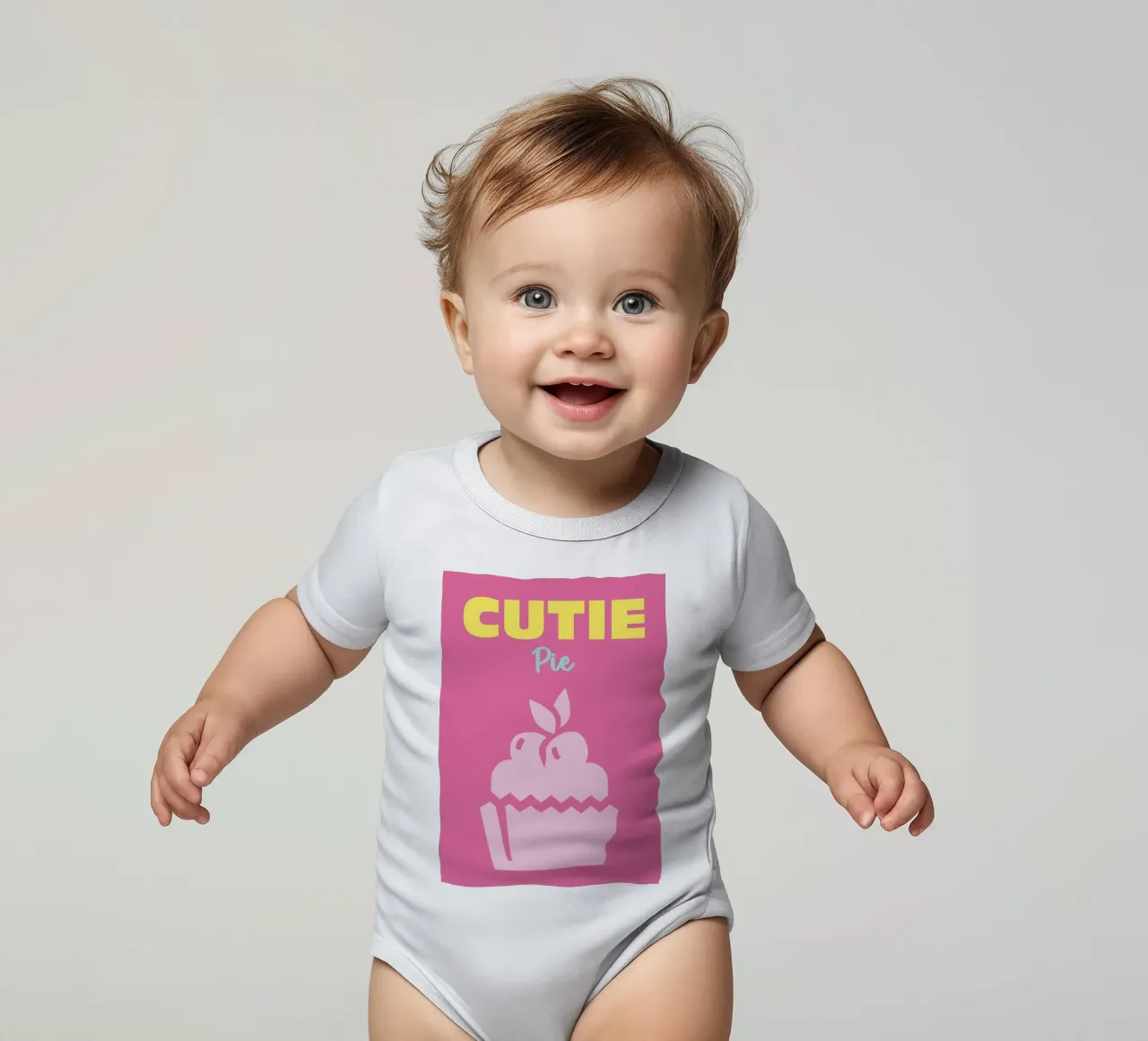 Cutie Pie body neonato maniche corte da Colorful Homes
