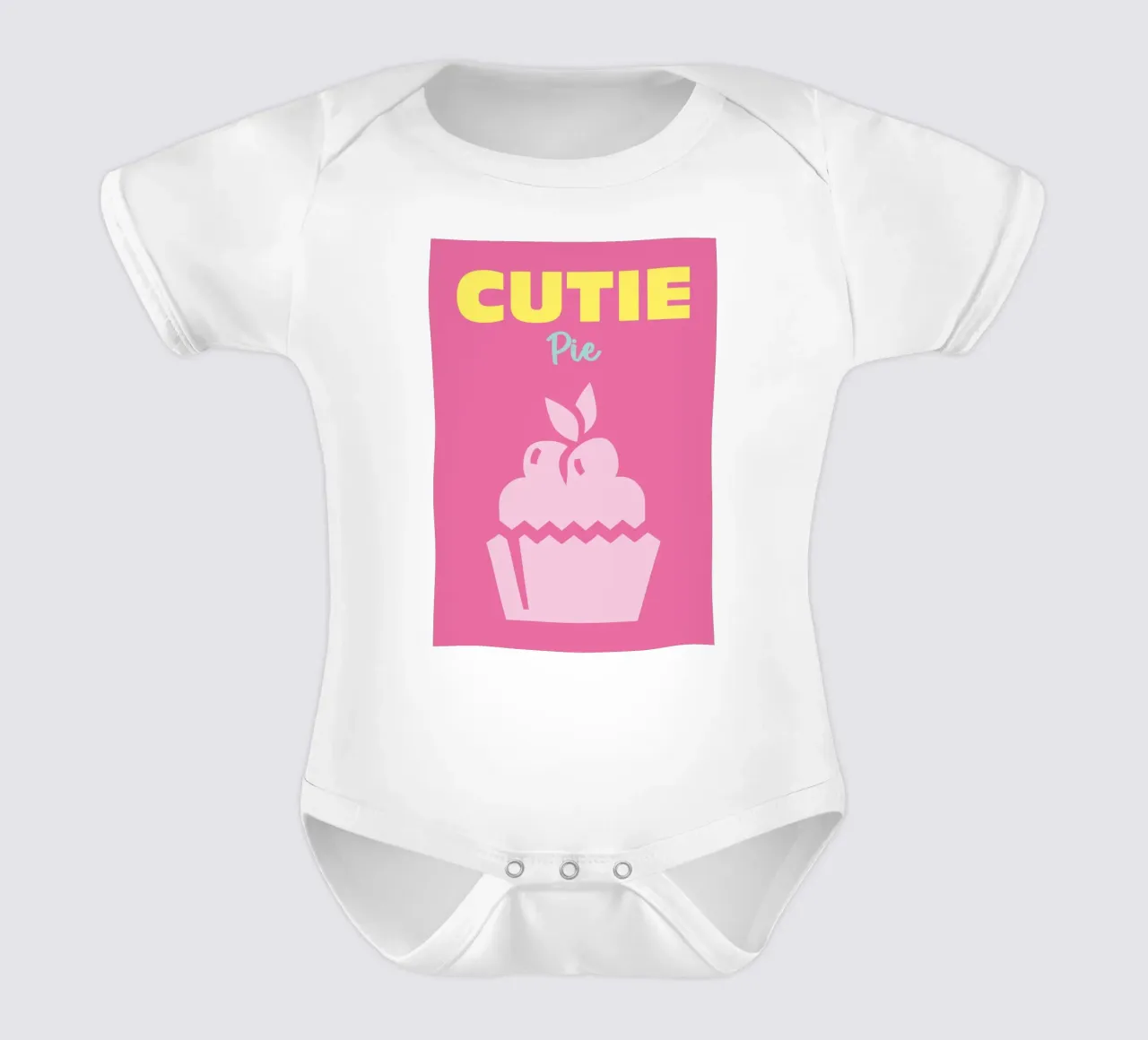 Cutie Pie body neonato maniche corte da Colorful Homes