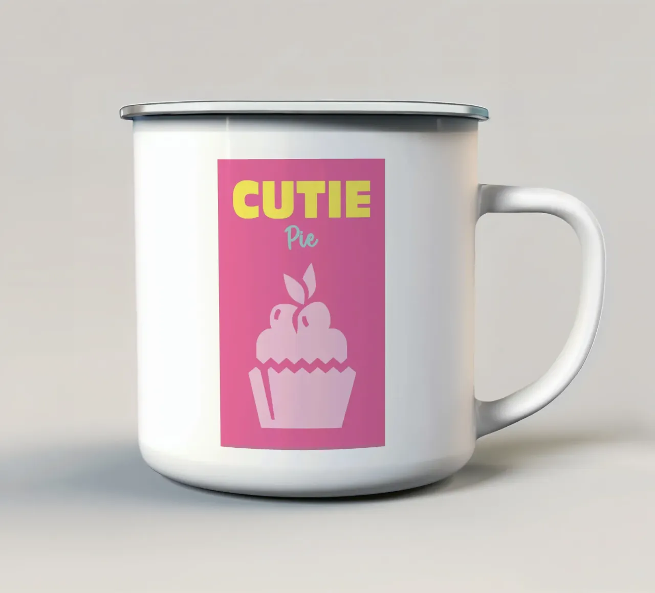 Cutie Pie tazza in smalto da Colorful Homes