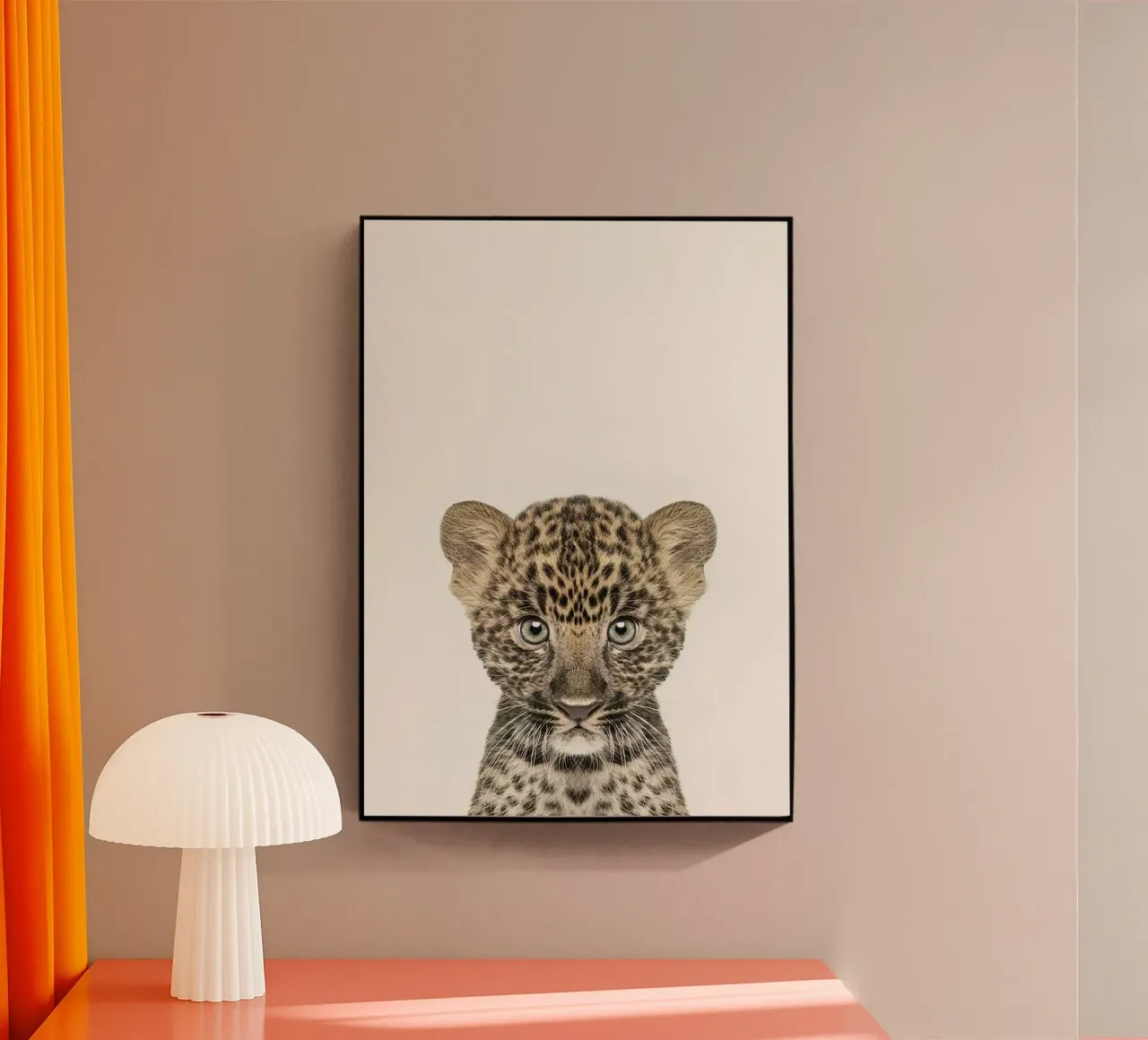 Bébé Léopard plexiglas de Emil Art Studio