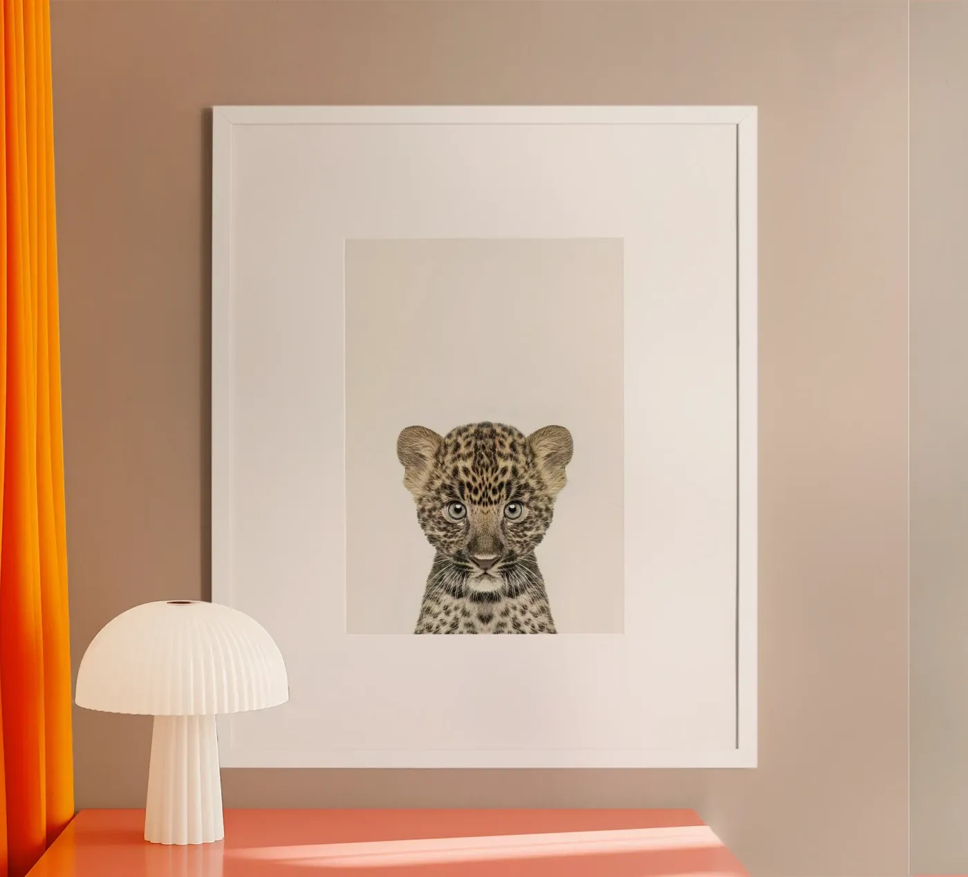 Bébé Léopard poster de Emil Art Studio