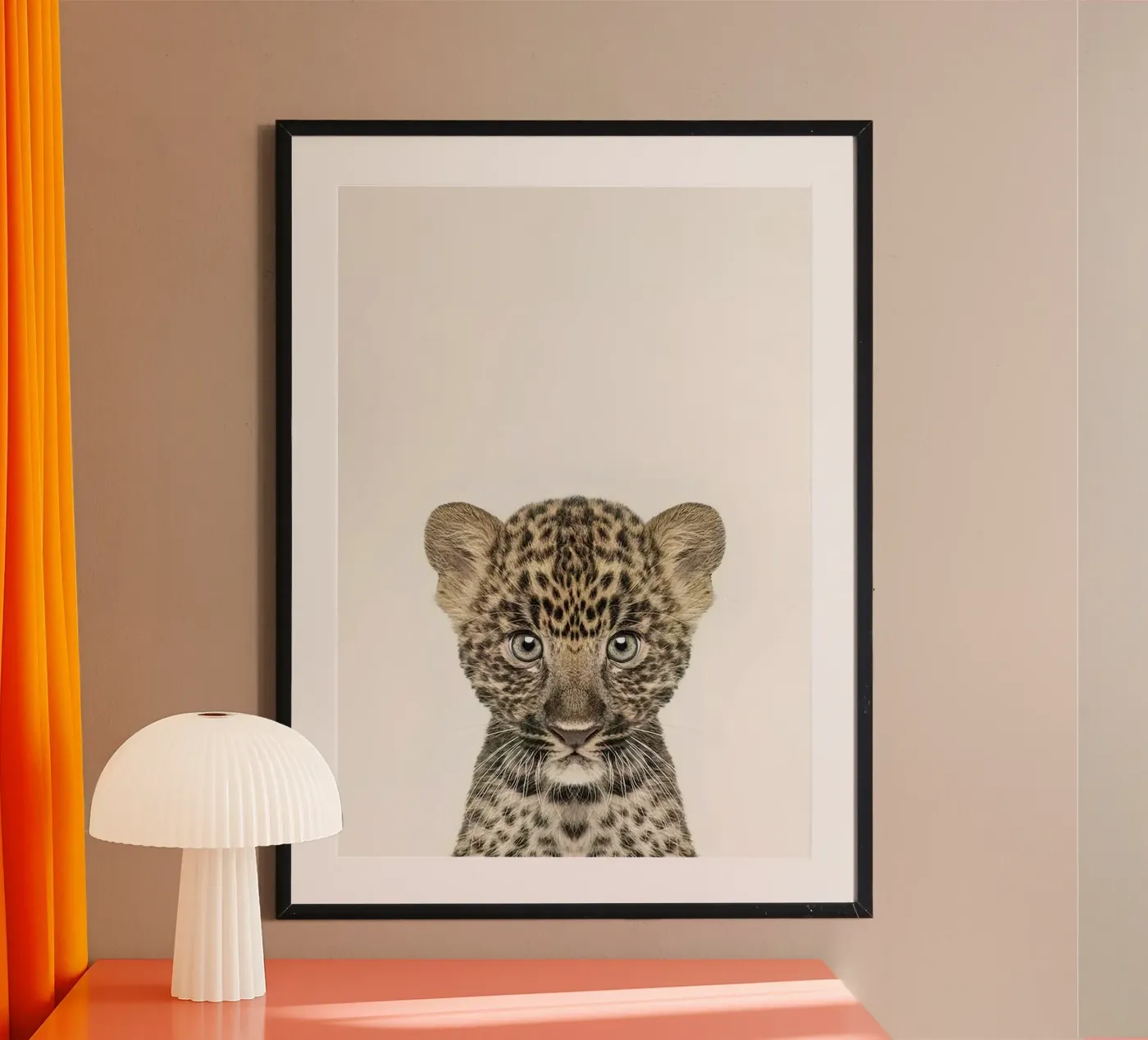 Bébé Léopard poster de Emil Art Studio