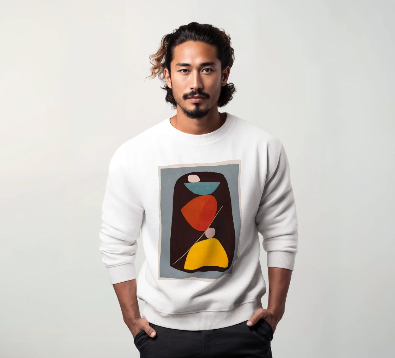 Forme astratte moderne e minimali 83 felpa da ThingDesign
