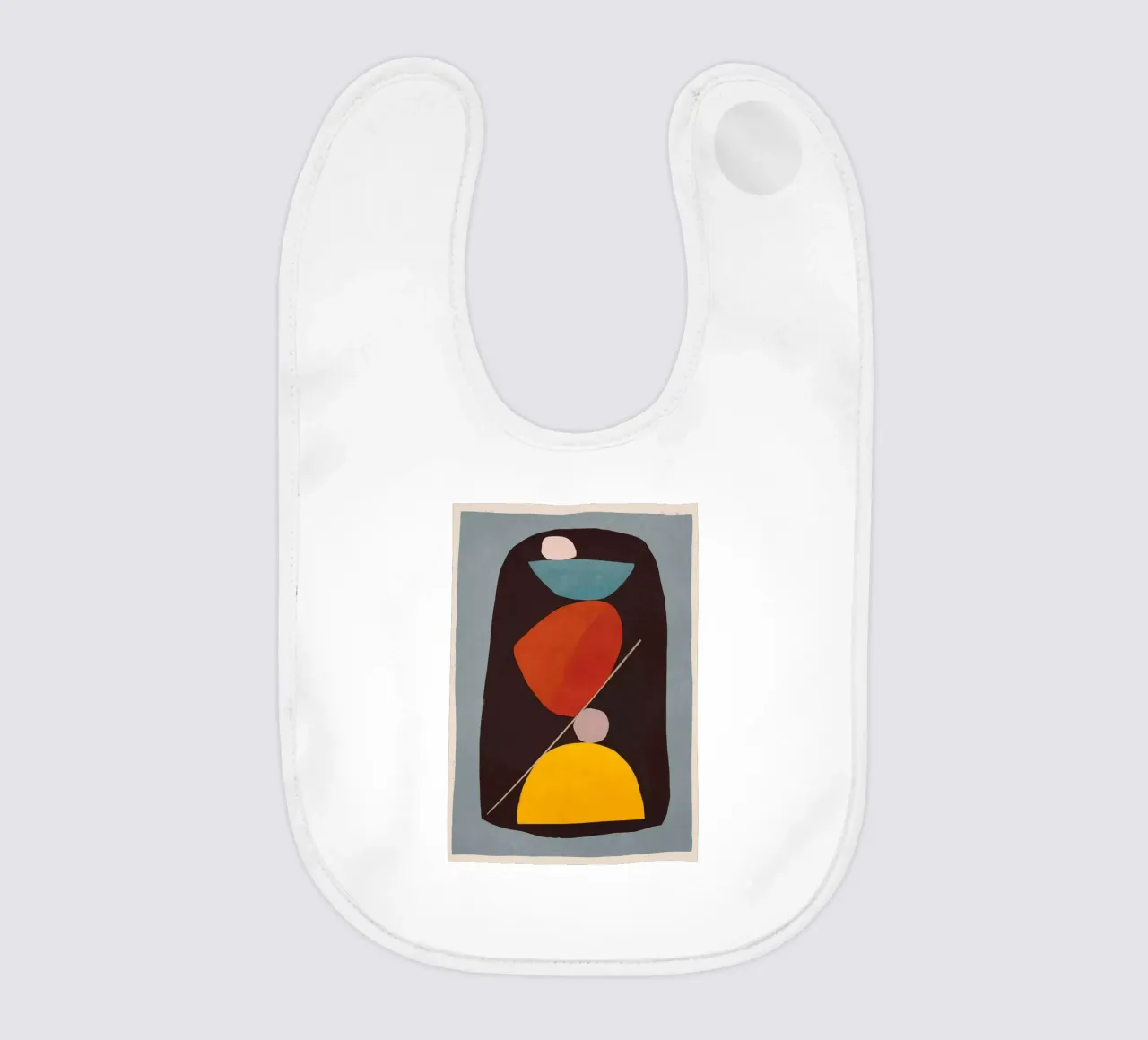 Forme astratte moderne e minimali 83 bavaglino da ThingDesign