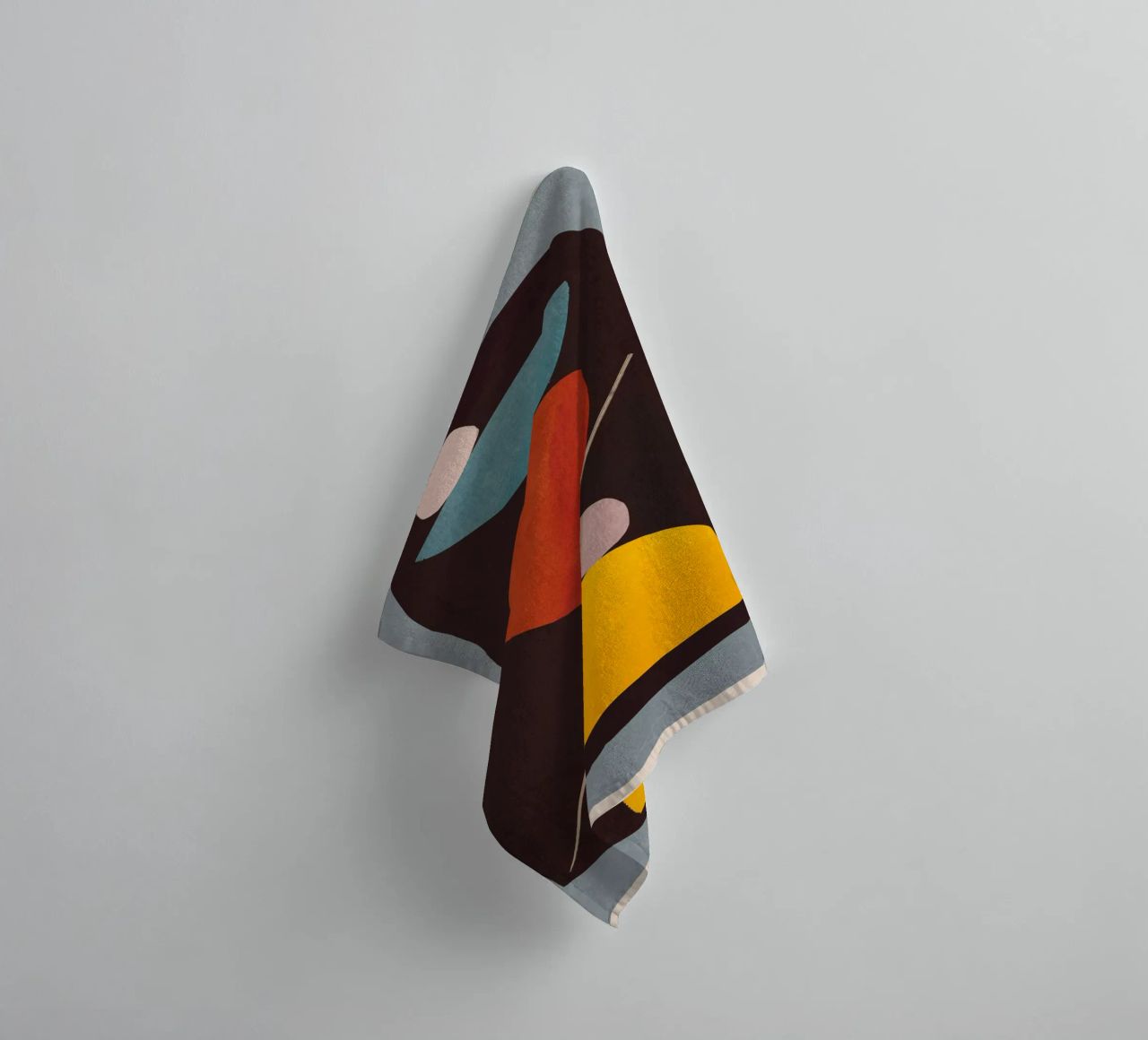 Modern Abstract Minimal Shapes 83 towel by ThingDesign