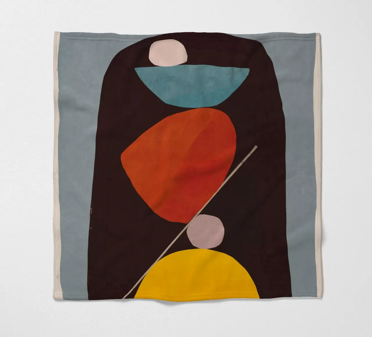 Forme astratte moderne e minimali 83 coperta in pile da ThingDesign